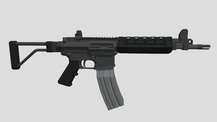 Low-Poly LR-300 3D Model