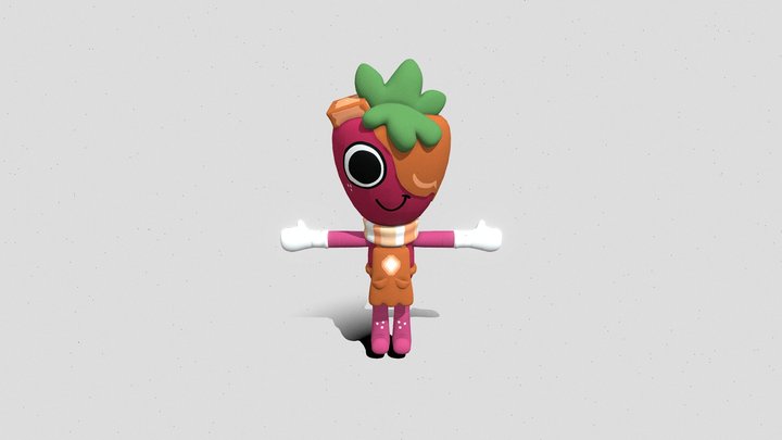Salted caramel Sprout seedly 3D Model
