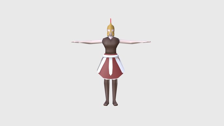 Spartan Female 3D Model