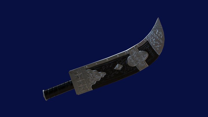 assassins sword pouch 3D Model