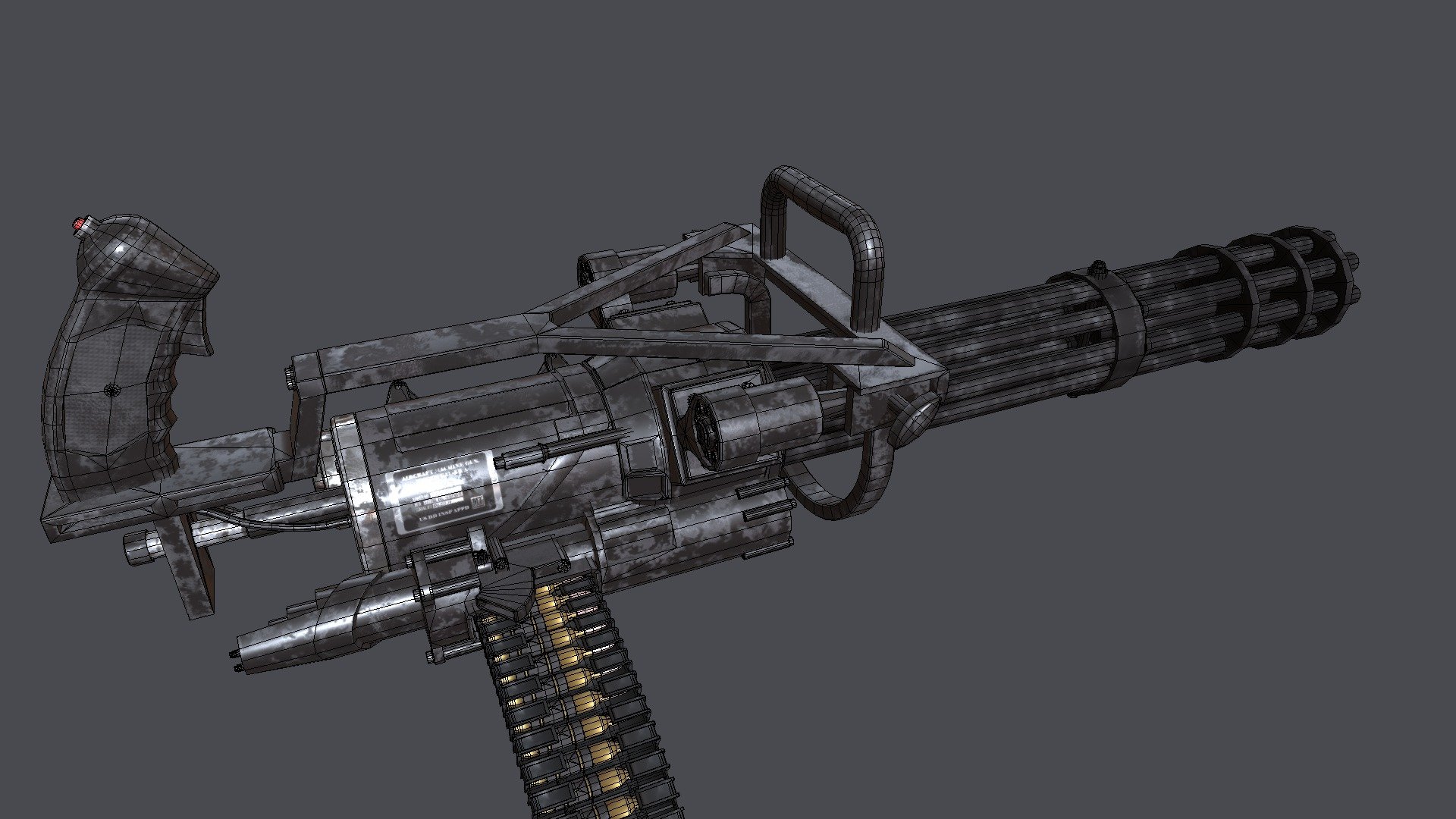 M134 Minigun 3D model by xprabhu [93e6c3a] Sketchfab