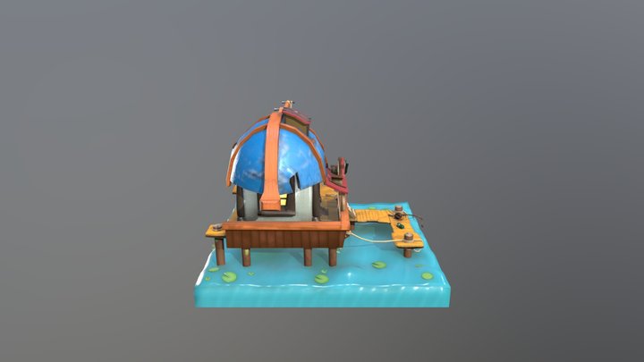 Fishing house 3D Model