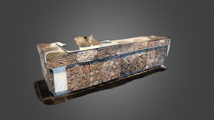 Banqueta del guerrero-aguila 3D Model