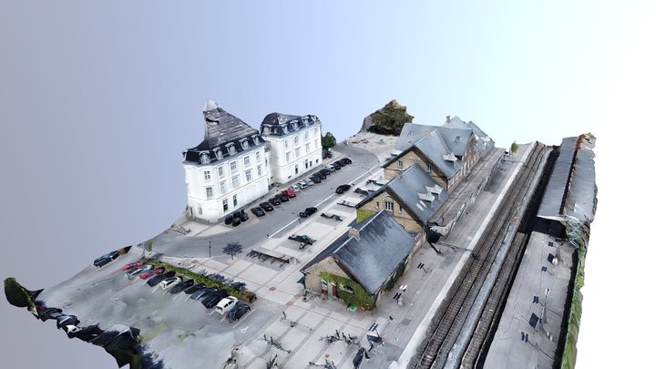 Charlottenlund Stationsplads 3D Model