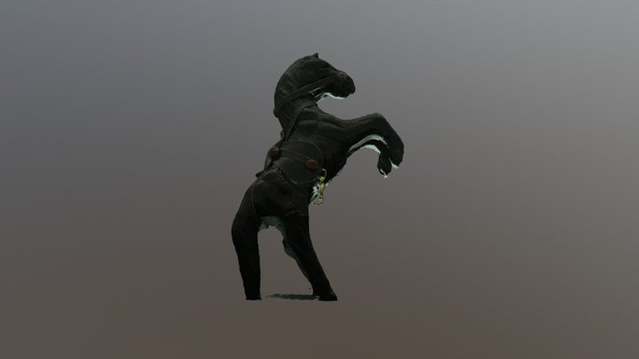 Leather Horse figurine 3D Model