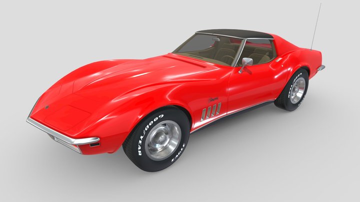 Chevrolet Corvette C3 1969 3D Model