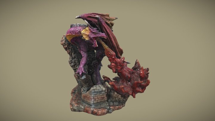 "3Destruction" - 3D Photogrammetry Dragon 3D Model
