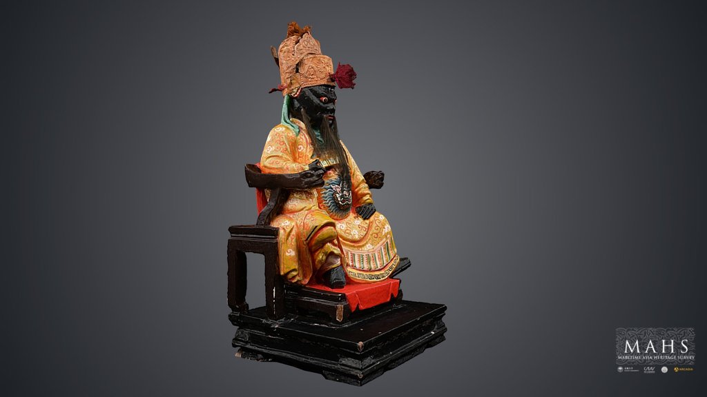 Seated Shrine Statue, Sai Buri, Thailand