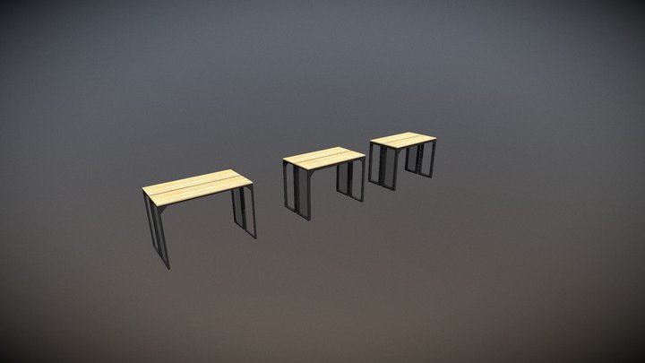 New Notebook Table 3D Model