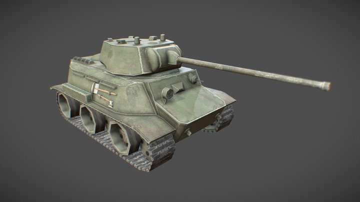 MT-25 Toon Tank 3D Model