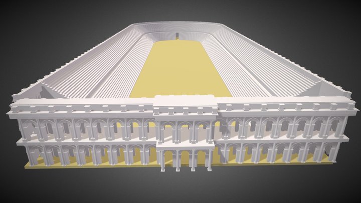 Domitian Stadium 3D Model