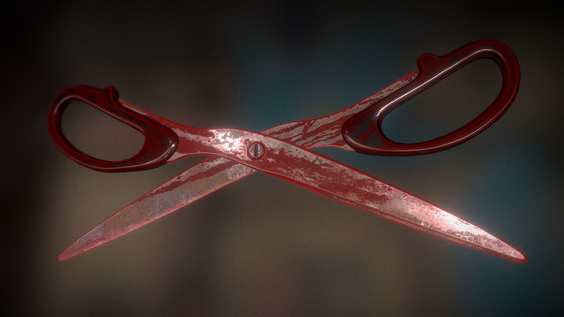 Scissors Rigged And Animated Bloody Version