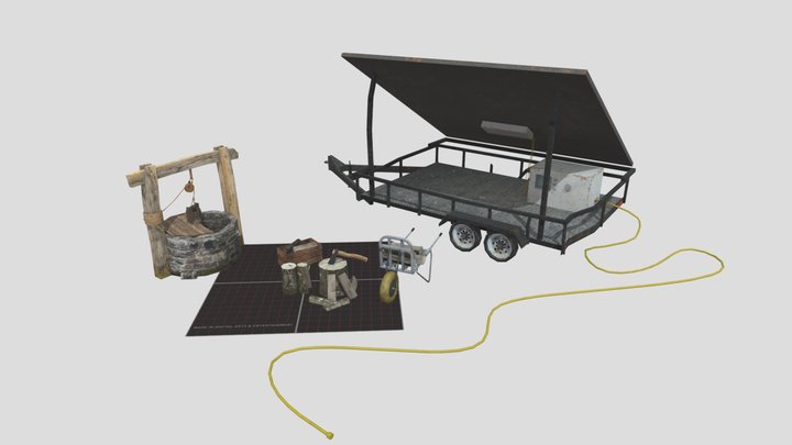 DAE 5 Finished Props - Eco-house 3D Model
