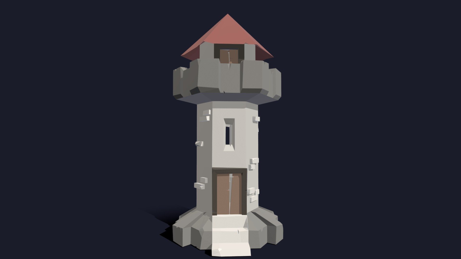Lost Tower - Low Poly