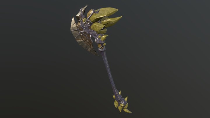 Stylized Axe 2 3D Model