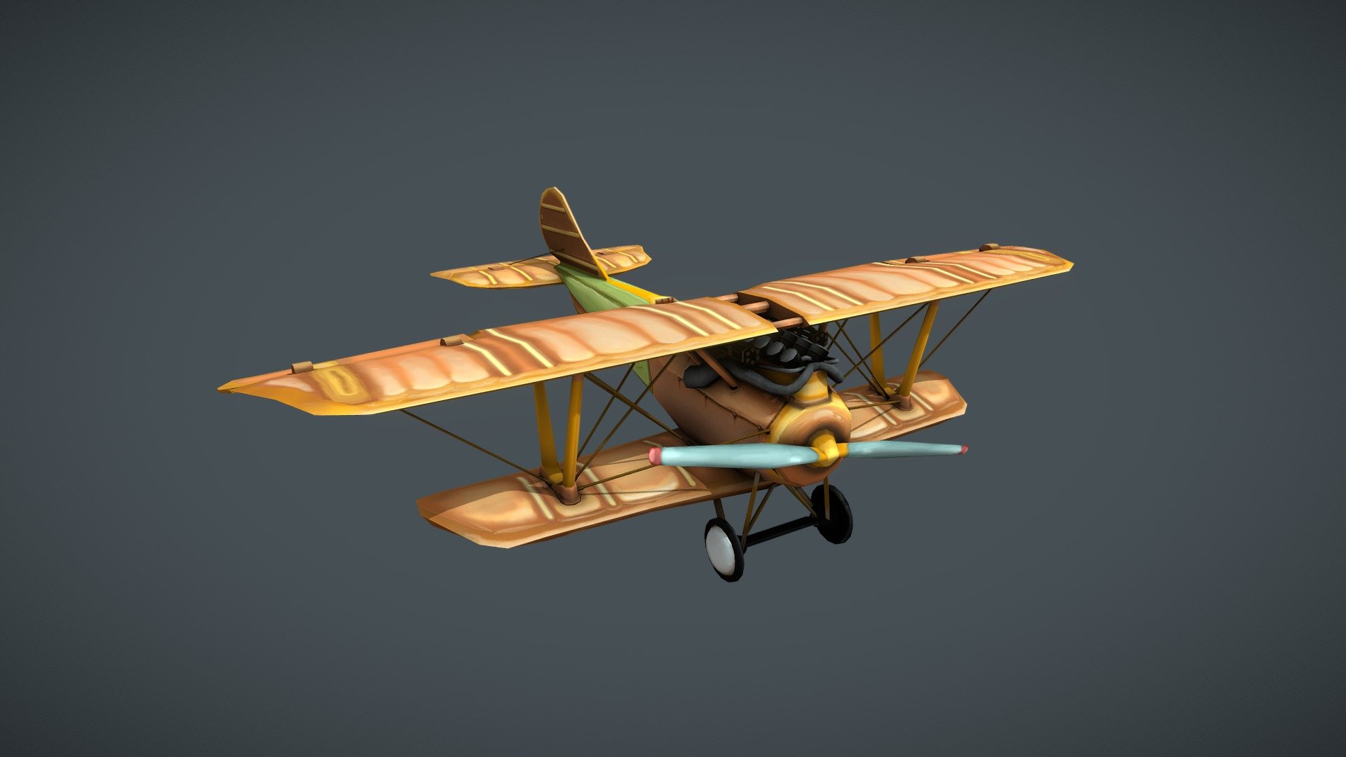 Stylized Plane PFALZ D.IIIa