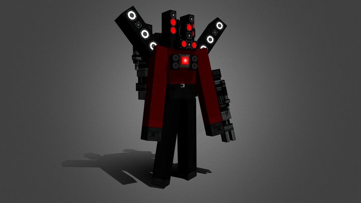 Titan Speakerman in Minecraft (Skibidi Toilet) 3D Model
