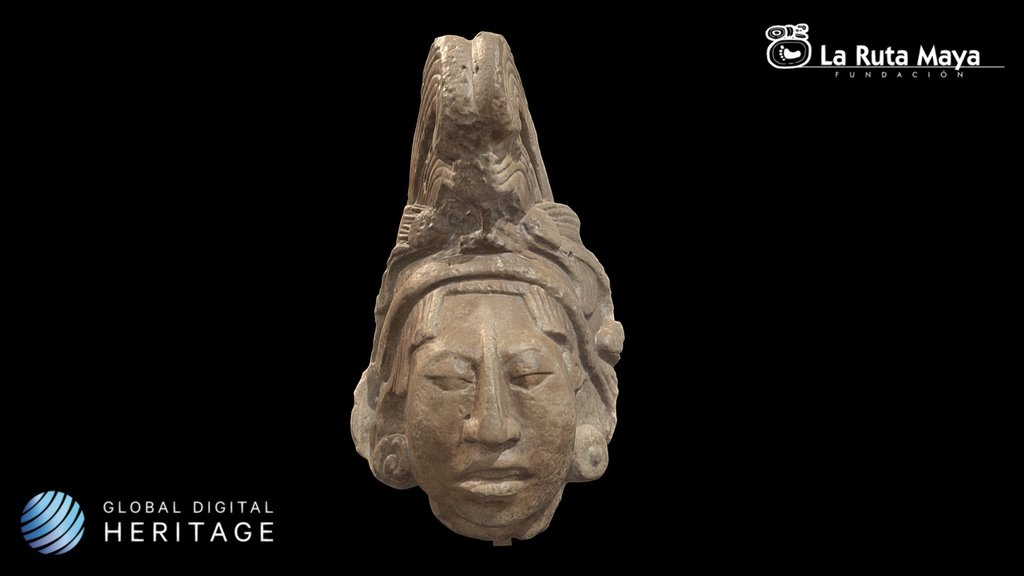 Head of young man or Maize God
