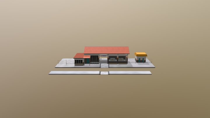 Cipunegara Trains Station 3D Model
