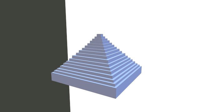 Glass Pyramid 3D Model