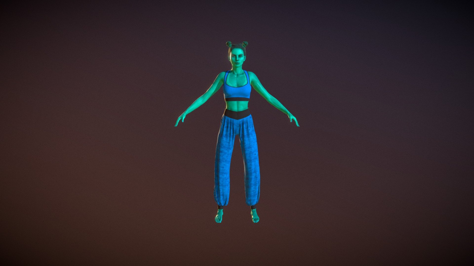 Aerobic Character - CC4 Test - 3D model by pimeine [93f418a] - Sketchfab