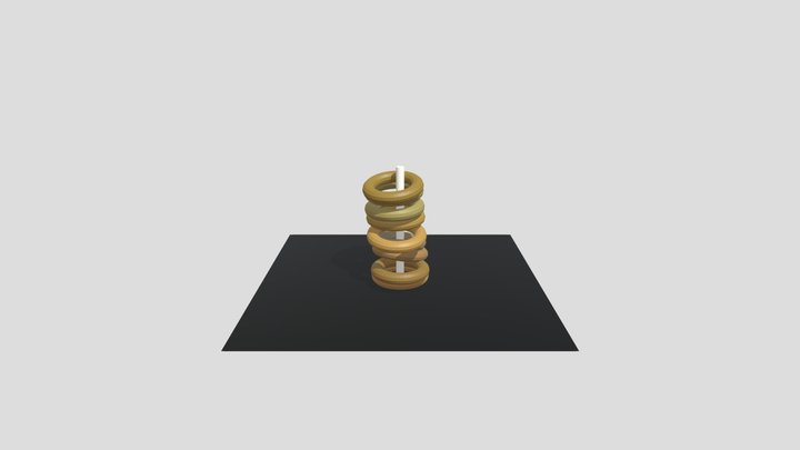 Onion Rings 3D Model