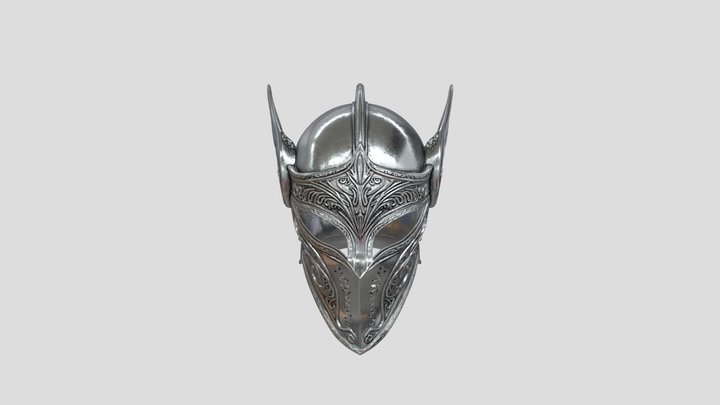 Winged Silver Helmet – Free 3D Model STL