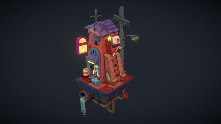3D Bao House 3D Model