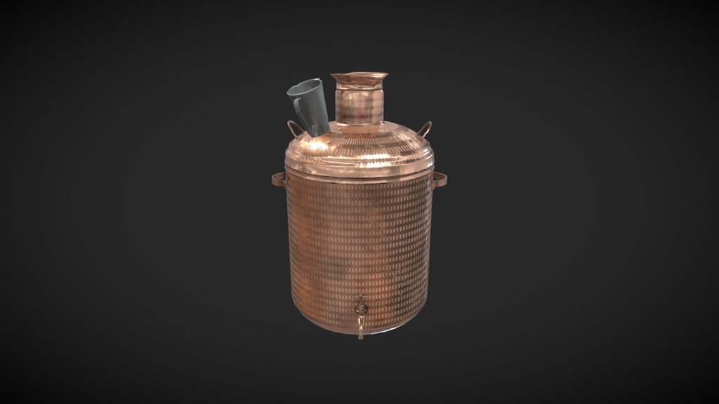 Vintage Copper Tea Boiler (Indian Style)