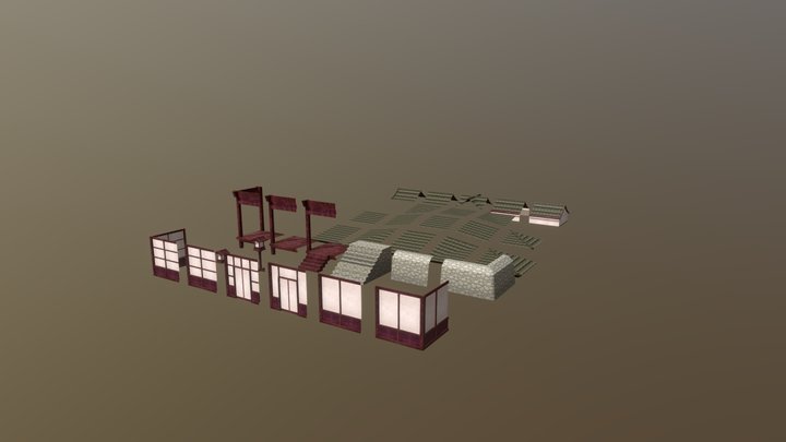 Japanese Asset Module 3D Model