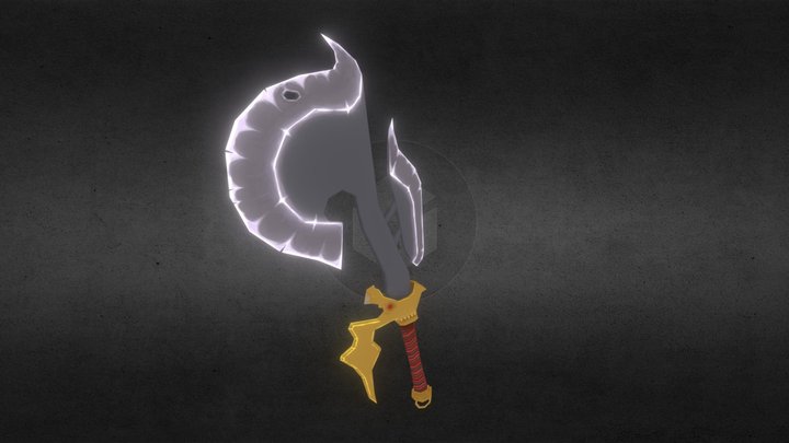 Battle Axe WoW Style 3D Model