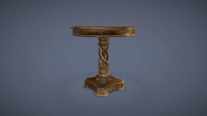 Large round table 3D Model