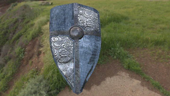 Kinght's Shield HD 2k Textures 3D Model
