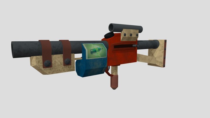Pipe Rifle 3D Model