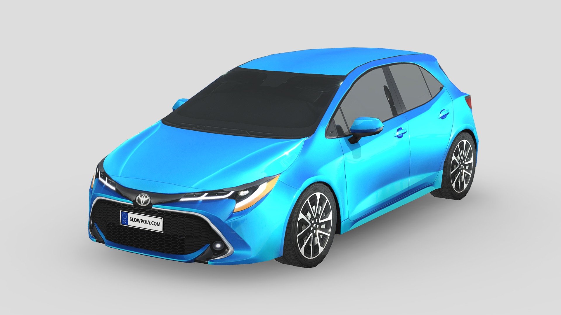 Toyota Corolla Hatchback 2021 - Buy Royalty Free 3D model by slowpoly ...