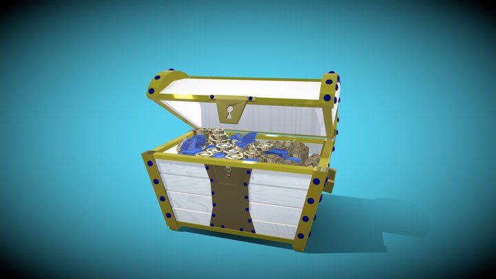 Treasure Chest 3D Model
