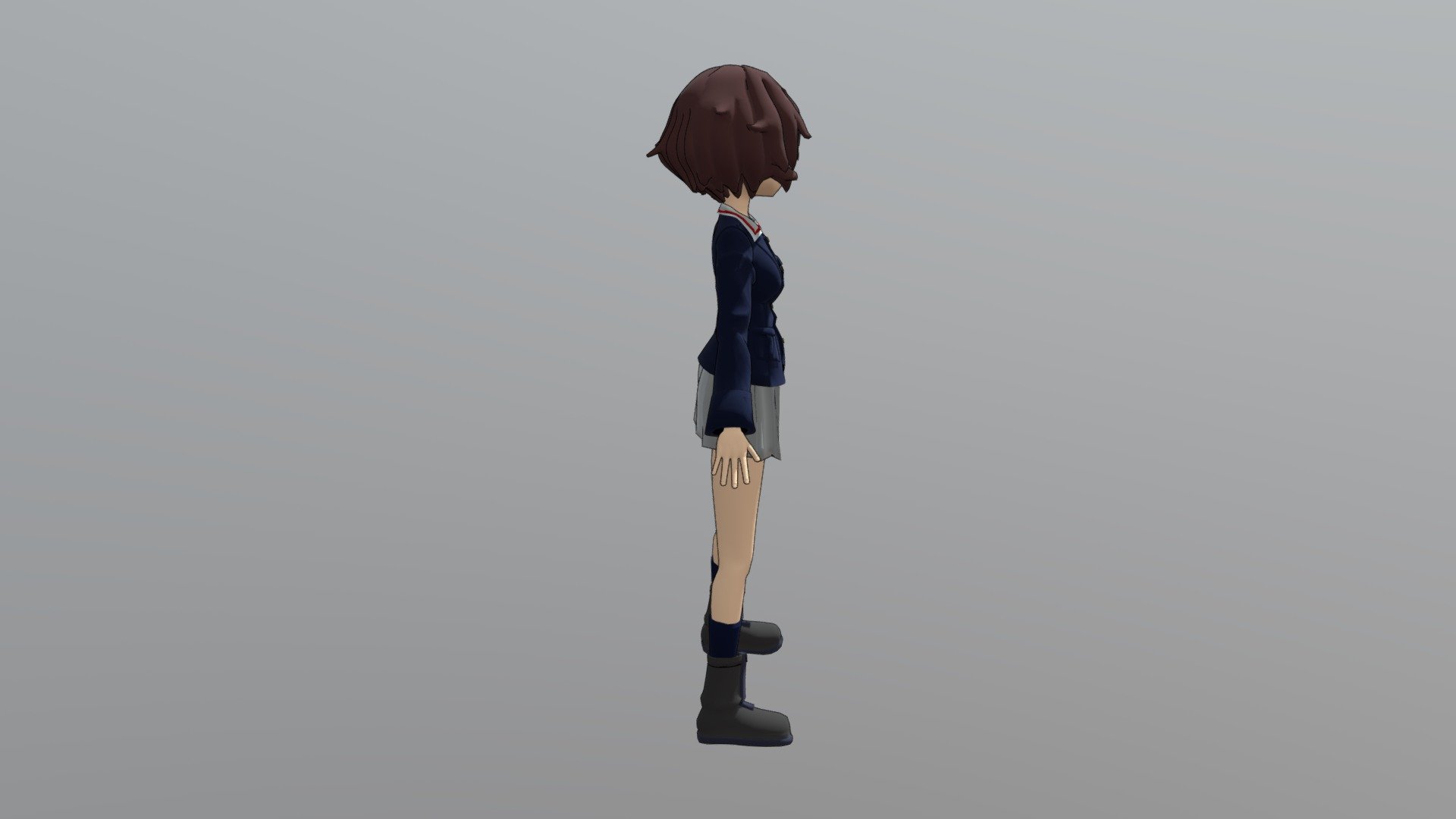 akiyama_yukari - 3D model by orman [93fcc34] - Sketchfab