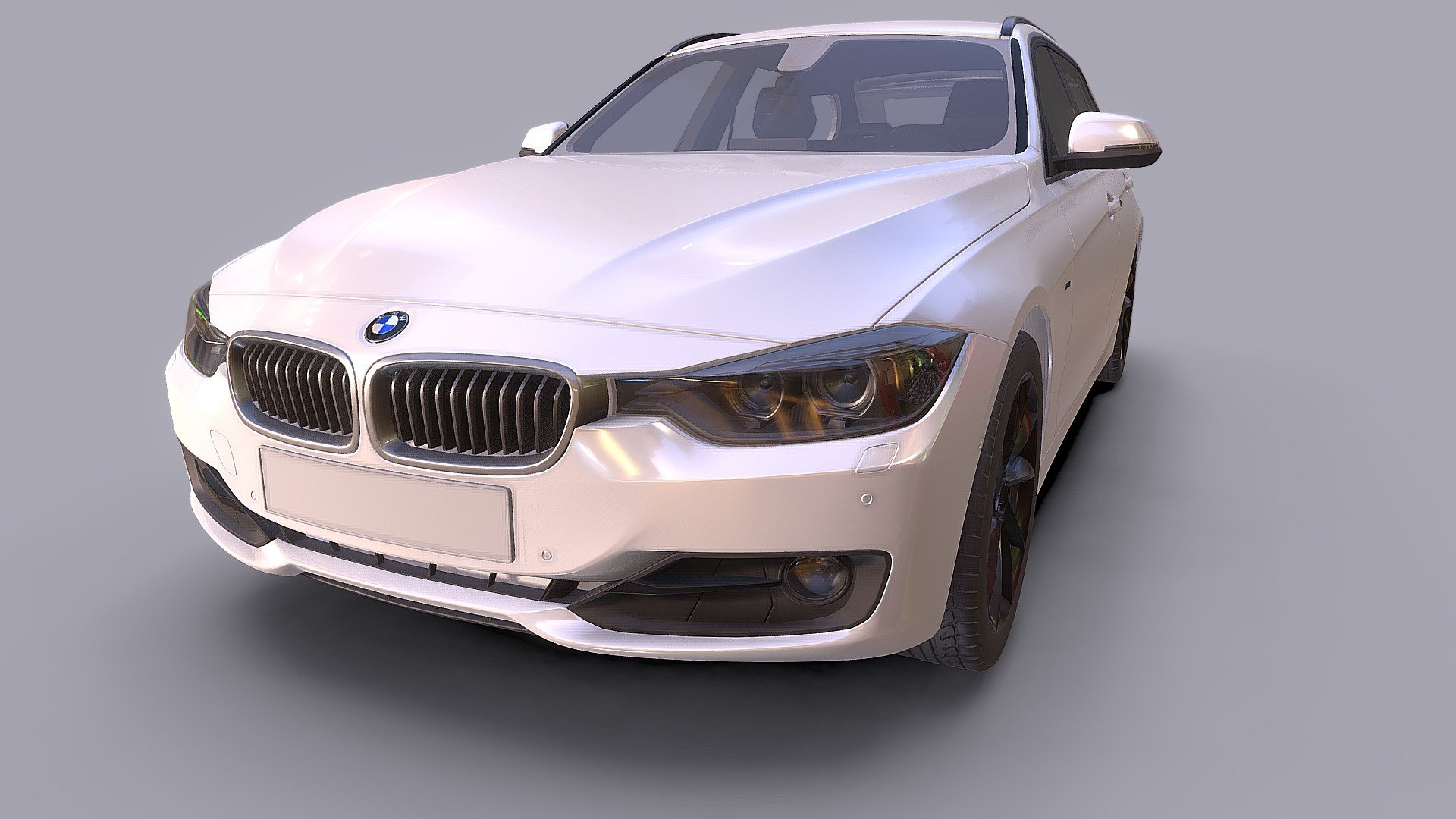BMW 3 Car Demo Download Free 3D Model By Naveen Manja naveen 