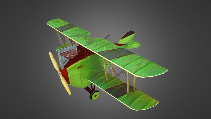 Angel Fernandez Game Art Plane 3D Model