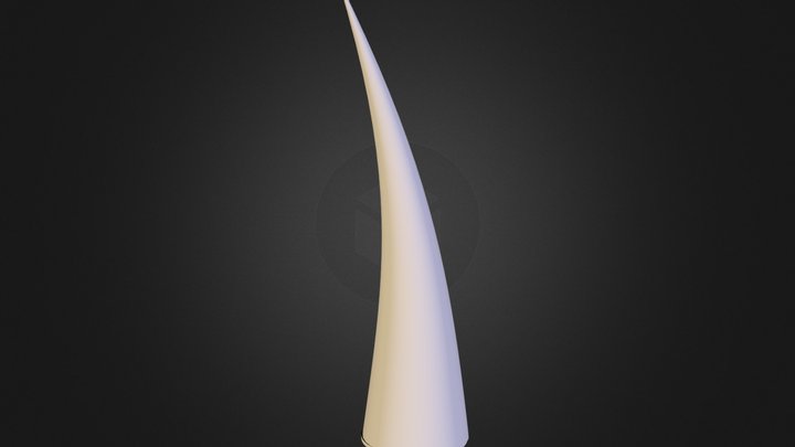 Infled Cuerno Curvo 3D Model