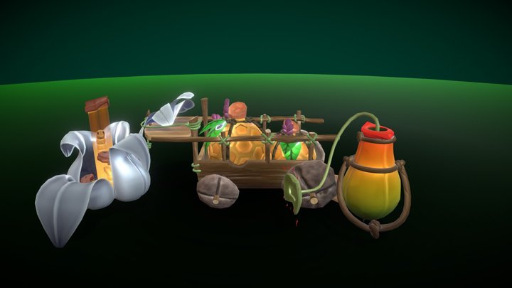 Artstation Prop Art Challenge (Bees' World) 3D Model