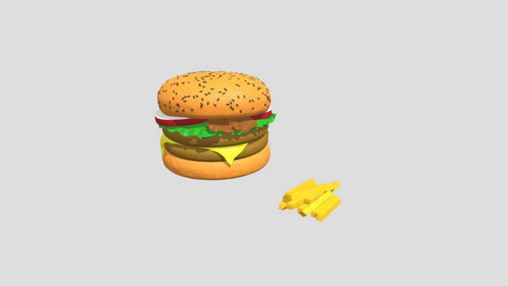 Burger_merged 3D Model
