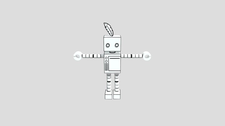 Quillbot 3D Model