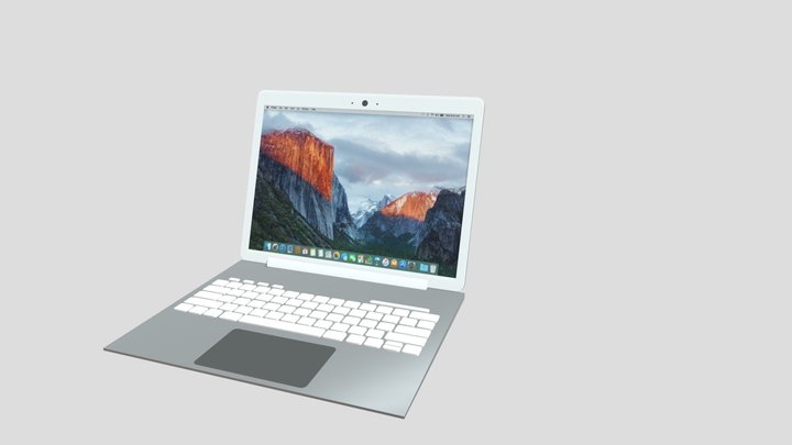 Apple Mac laptop 3D Model