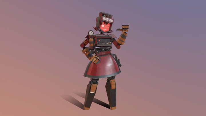 [TF2/SFM] Dispenser Lady (Dispenelope) 3D Model