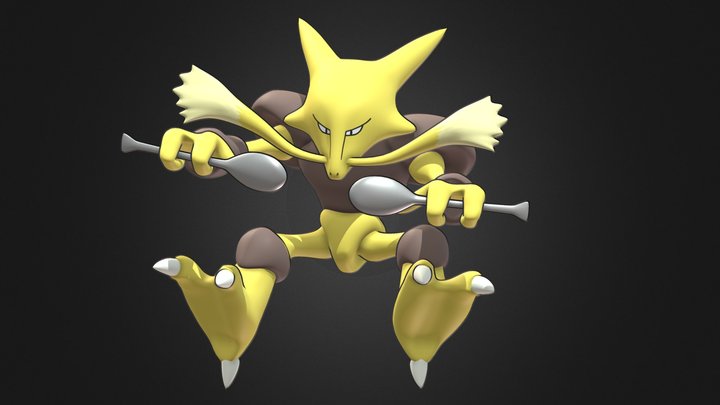 Pokemon Alakazam Mega Evolution 3D model 3D printable