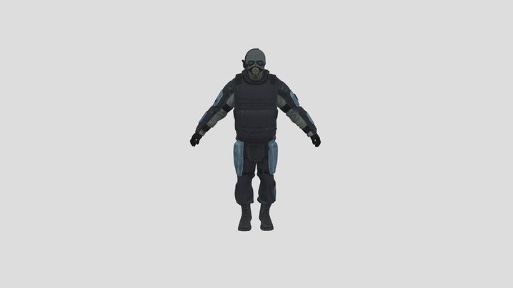 Combine Soldier 3D Model