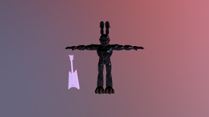 Glamrock bonnie 3D Model
