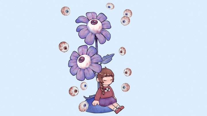 Yume Nikki - Eyes 3D Model