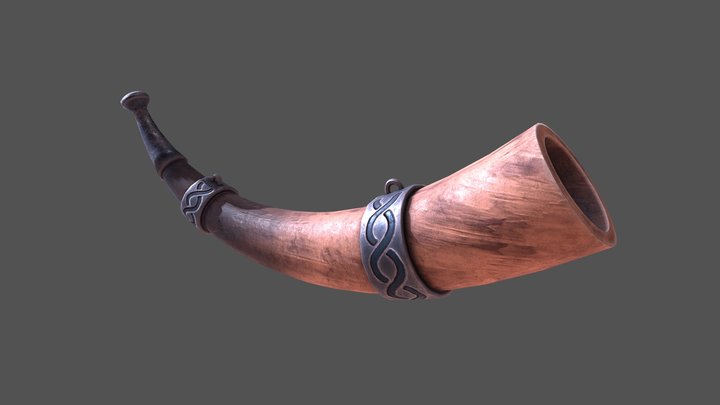 Medieval Horn 3D Model